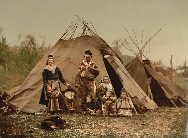 sami people in Kiruna (Sweden)